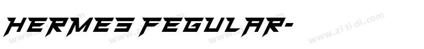 HERMES FEGULAR字体转换